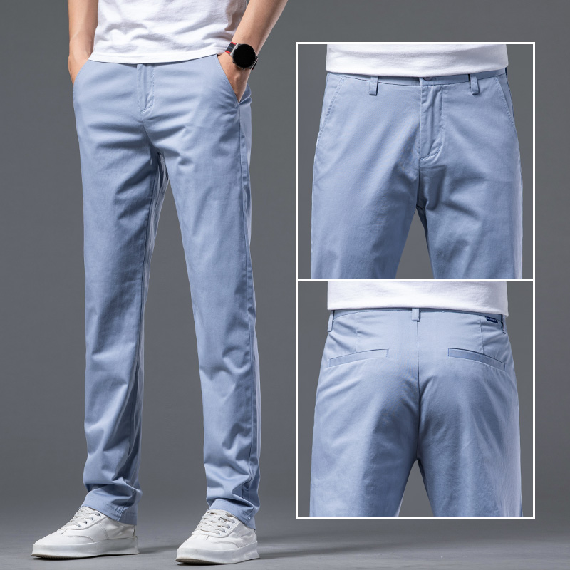 OE790: Quần dài nam cotton co giãn phong cách mới trẻ trung màu trơn