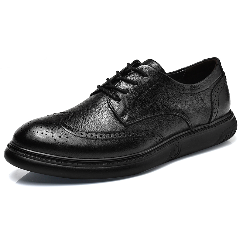 OE515: Giày da nam cỡ lớn Brogue da thật
