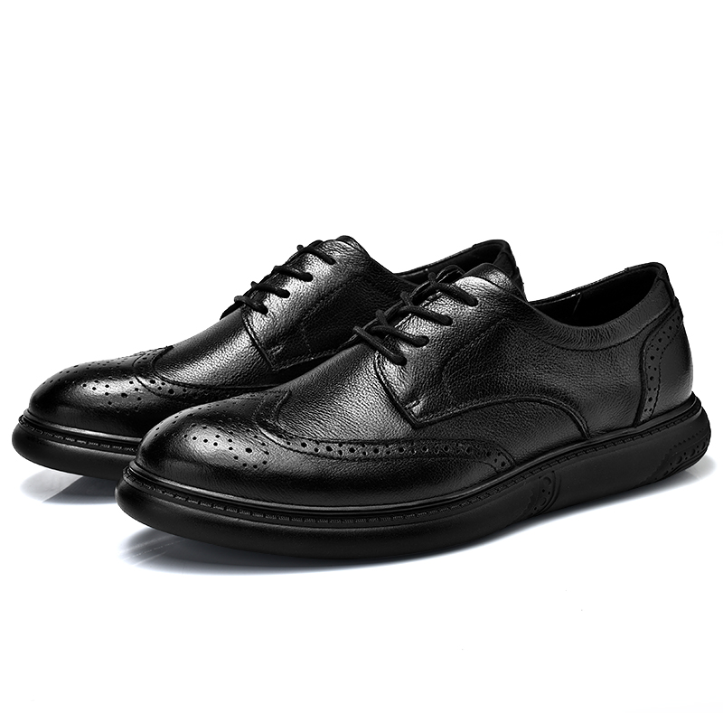 OE515: Giày da nam cỡ lớn Brogue da thật