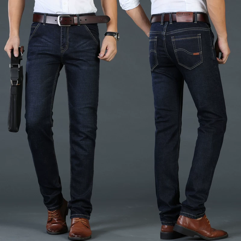 OE955: Quần jeans nam ống đứng, dáng rộng, phong cách