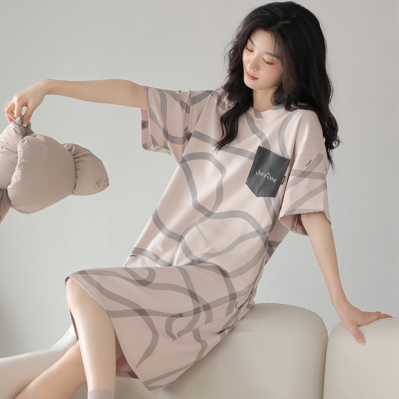 OE536: Váy ngủ Kazhilian bằng cotton nguyên chất