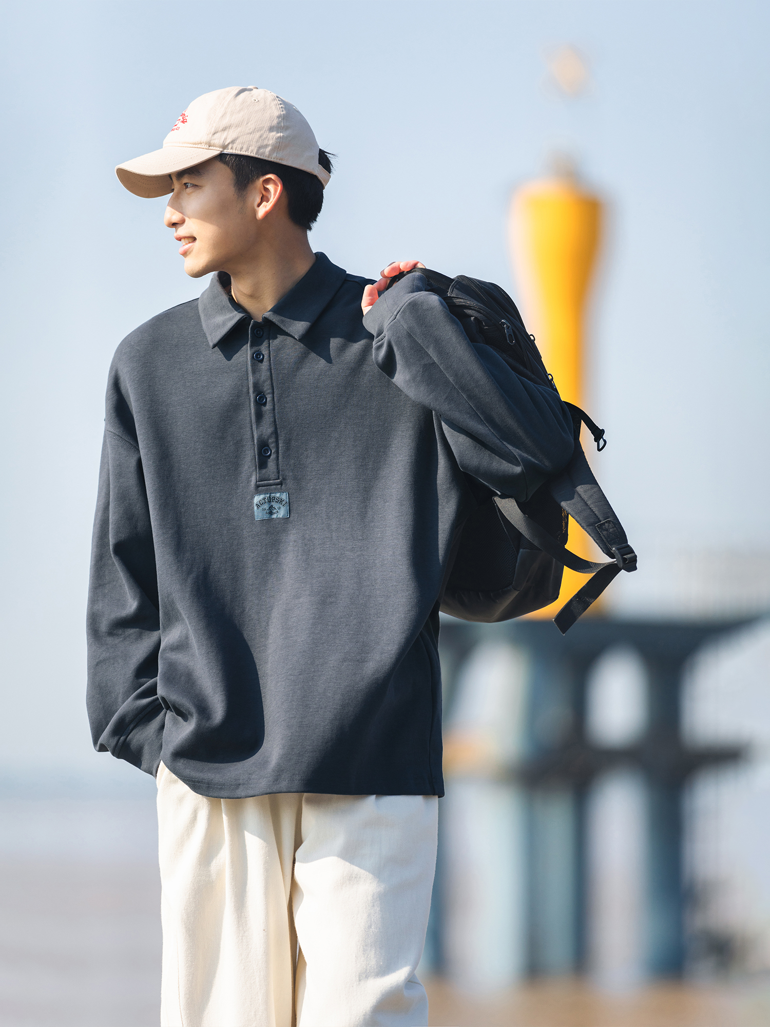 Mã C138: Áo thun nam áo sơ mi polo dài tay cao cấp hàn quốc