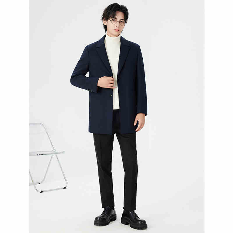 OC358: áo khoác dạ nam cao cấp cổ vest GaHoz Pc lịch lãm