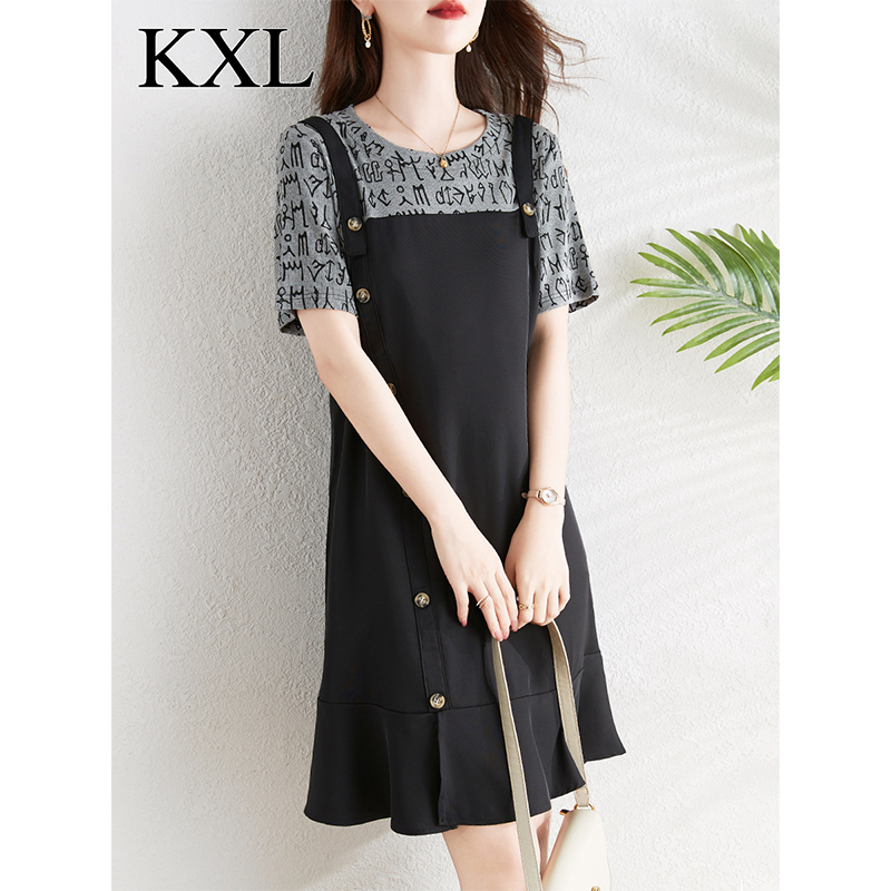 OD135: đầm thun cao cấp phối kiểu