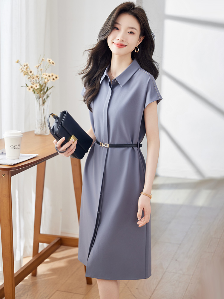 OD080: đầm dáng dài kèm đai quá gối cao cấp