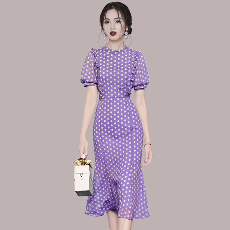 OD216: váy đầm màu tím thiết kế