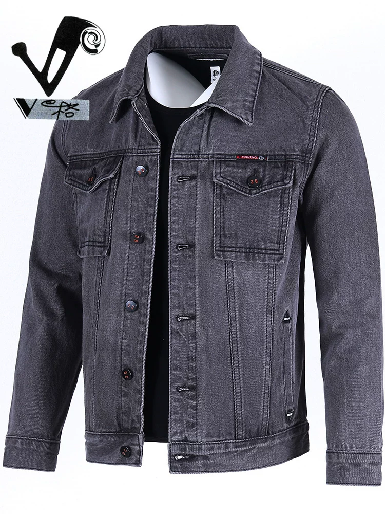 OH119: Áo khoác denim nam cao cấp dáng rộng