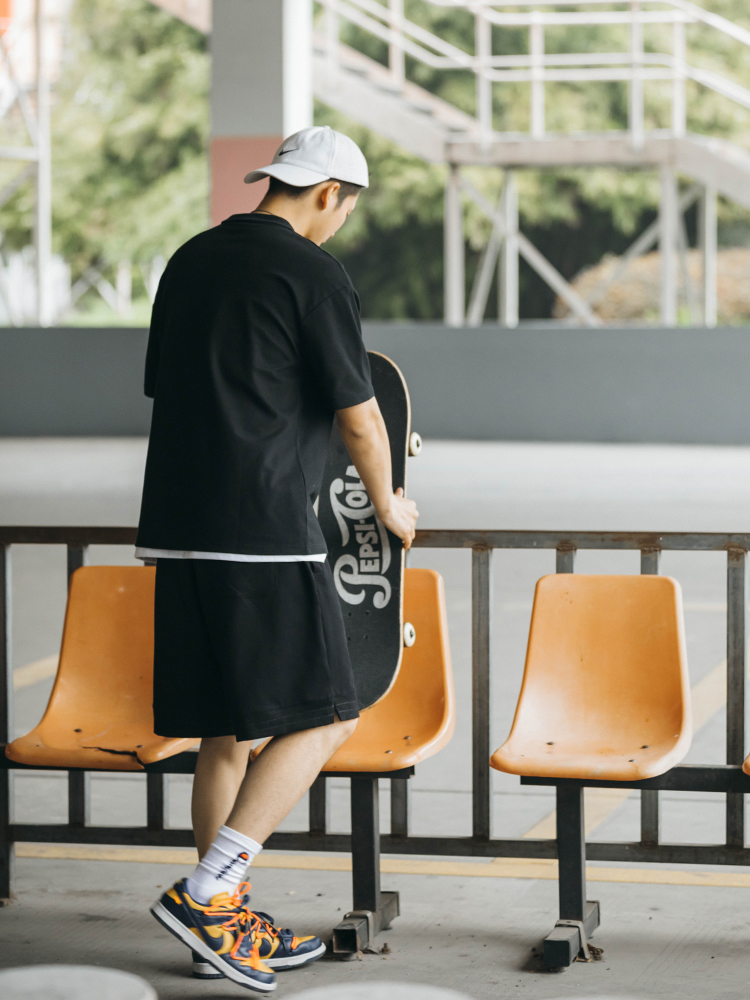 Mã C128: Áo sơ mi POLO ngắn tay thêu phong cách Hồng Kông