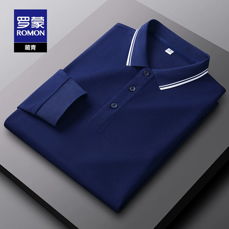 OH145: Áo Polo dài tay nam Romon kiểu dáng công sở