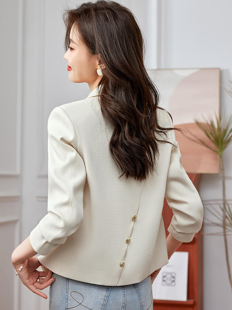 OD068: áo khoác cổ vest nữ cao cấp