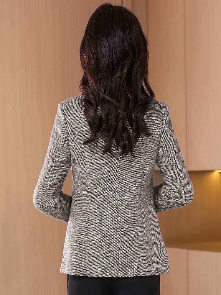 OC497: áo khoác nữ trung niên cao cấp Phong Cách Châu Âu