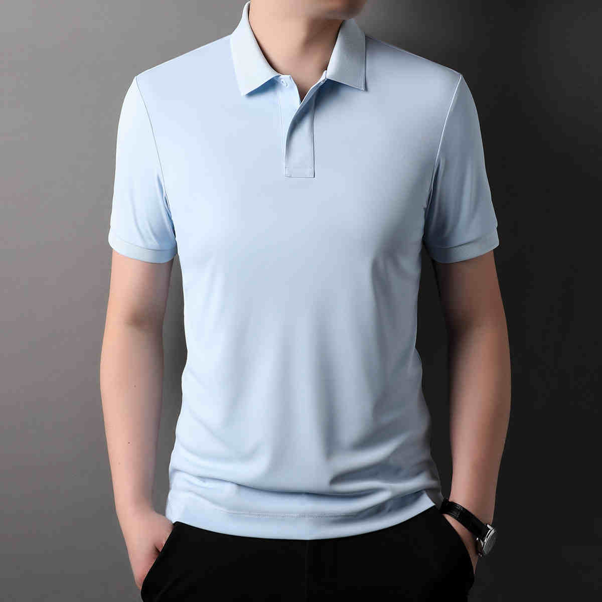 OC800: áo Polo nam ngắn tay áo thun nam mùa hè ve áo golf