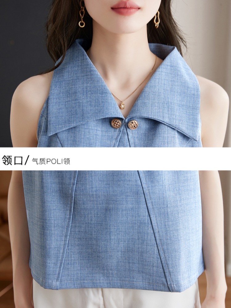 OD032: áo sơ mi nữ cao cấp kiểu không tay