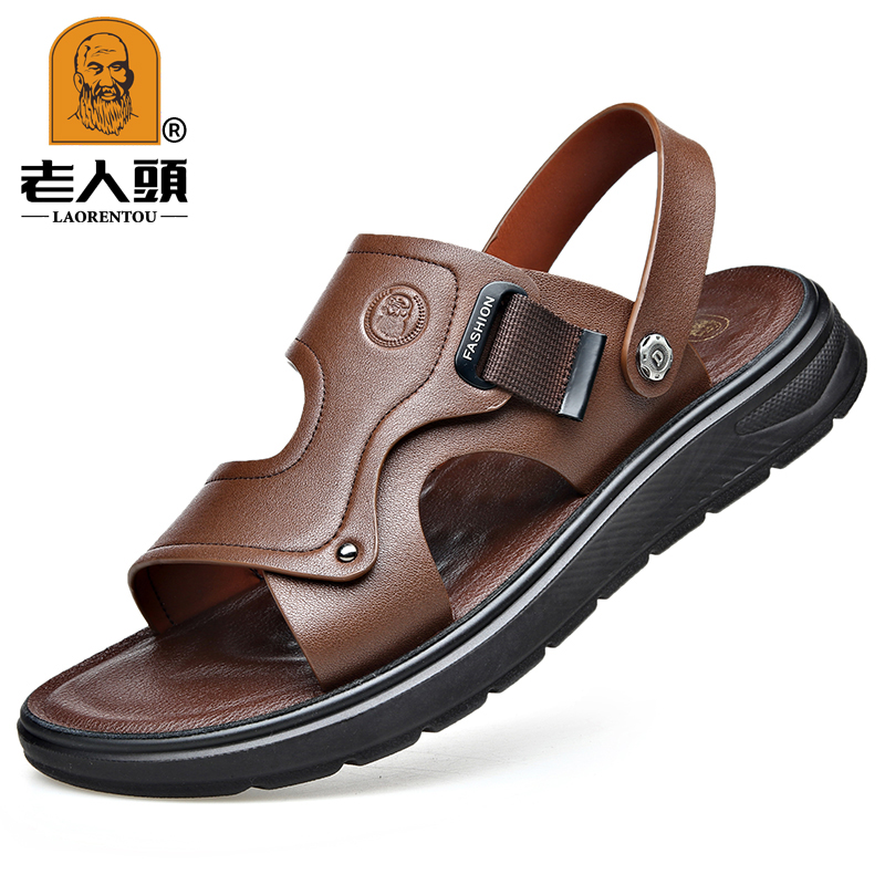 OE849: Dép da nam đế dày chống trượt mùa hè