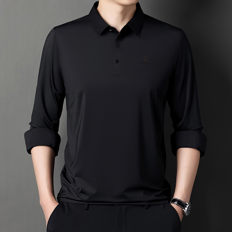 OD234: Áo thun nam ATN dài tay trung niên áo sơ mi cổ polo