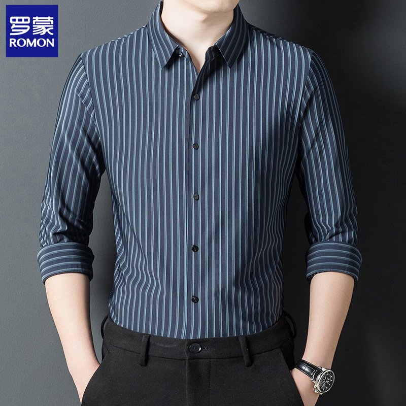 OE146: Áo sơ mi nam cao cấp dài tay cao cấp kẻ sọc