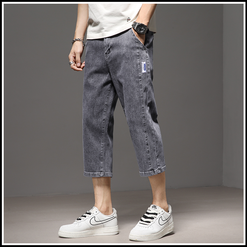OE665: Quần short denim nam cao cấp mùa hè dài đến đầu gối