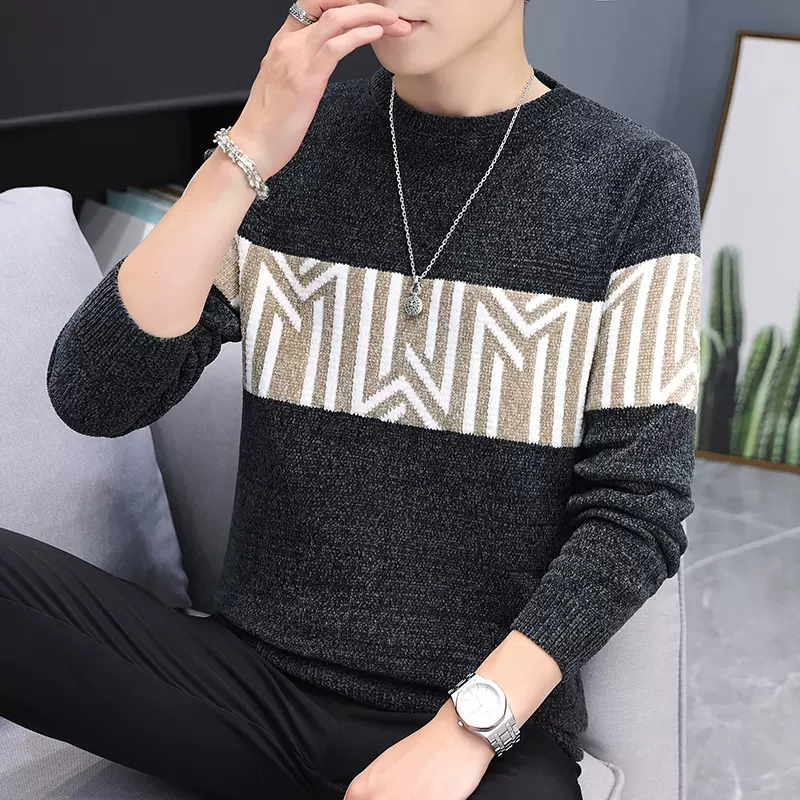 Mã A616: Áo len dệt kim họa tiết hoa mùa thu đông nam phong cách Hàn Quốc