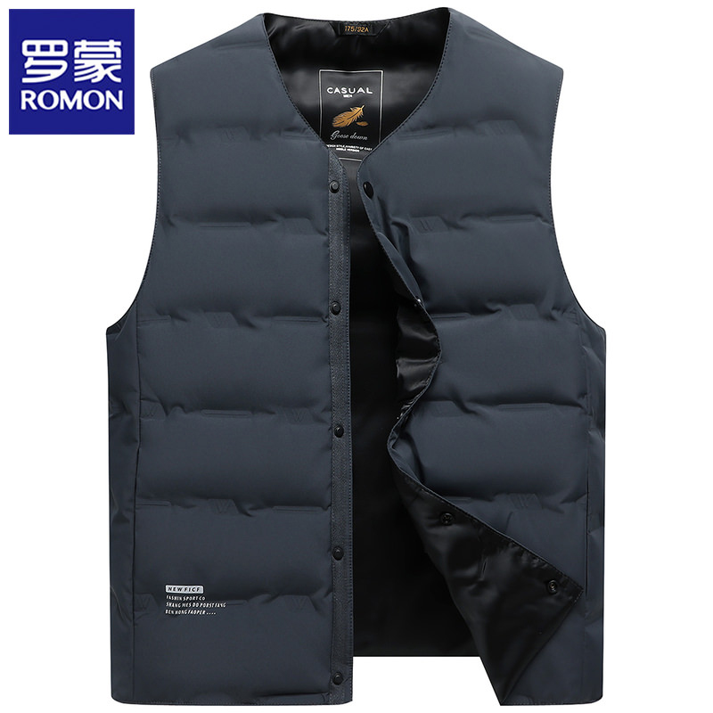 OE943: Áo vest nam cao cấp Romon lông vũ kiểu dáng nhẹ mùa thu đông mới
