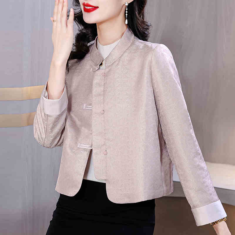 OD688: áo khoác nữ trung niên cao cấp