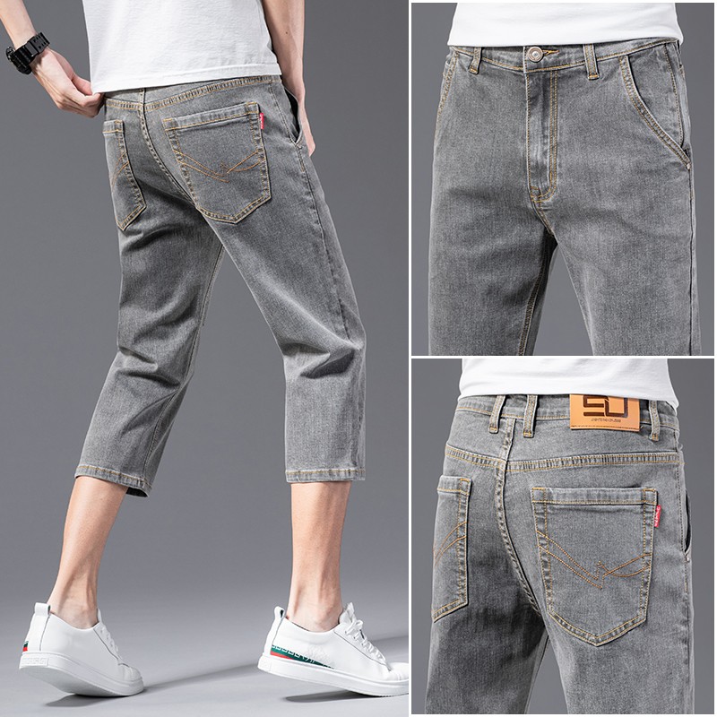 OE666: Quần short ngố denim mùa hè cho nam cao cấp