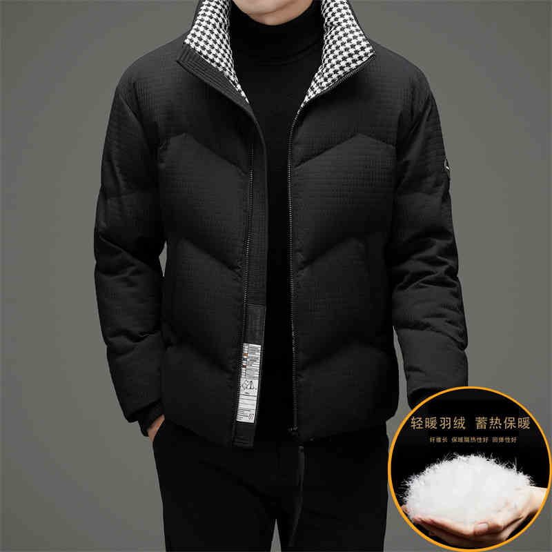 C310: Áo Khoác Nam Cổ Đứnglông vũ Dày Ấm Hợp Thời Trang Nam chống Lạnh