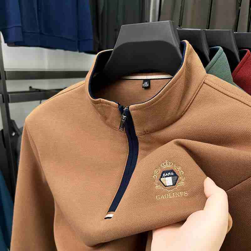 OC753: Áo Thun Nam Top Áo Thun Phong Cách Doanh Nhân Áo Sơ Mi POLO