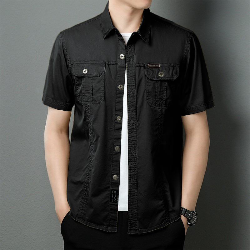 OD276: Áo Sơ Mi Tay Ngắn Nam Size Lớn Công Sở Áo Cotton