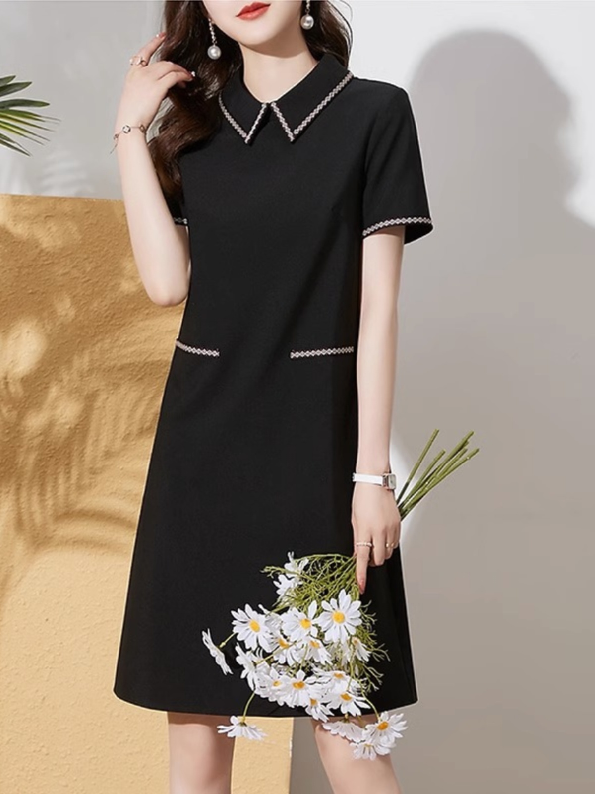 Mã B690: đầm váy cao cấp sang trọng Pc phương tây màu đen