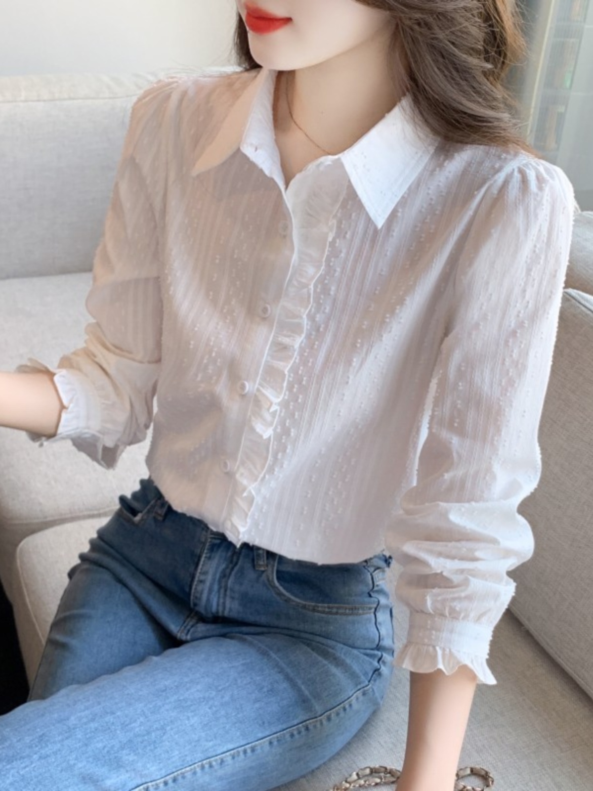 OD088: áo sơ mi nữ cao cấp thêu