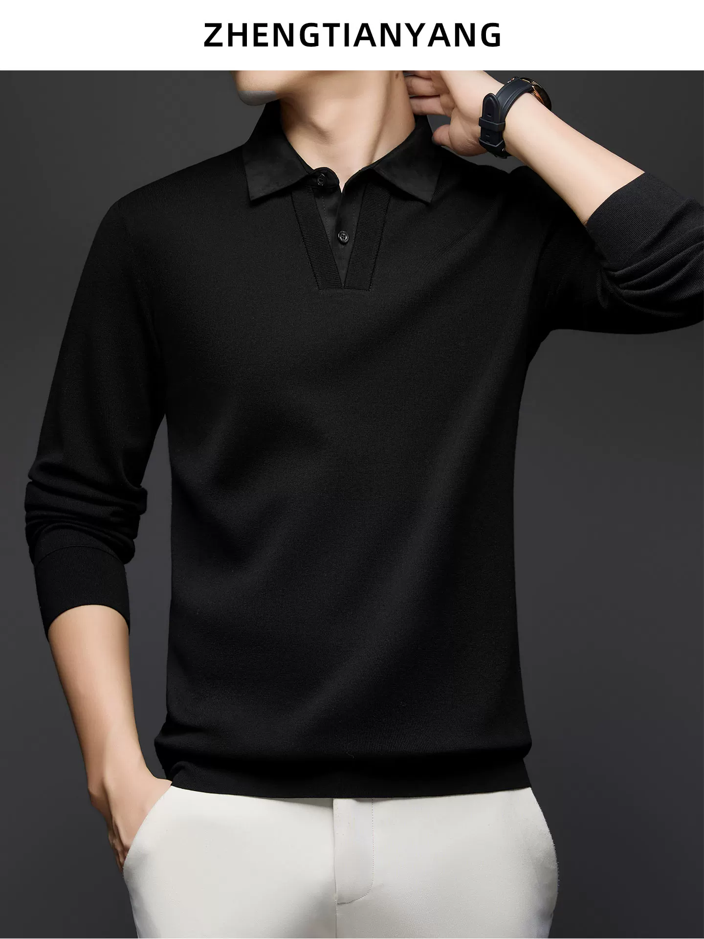 OH189: Áo len dài tay nam cashmere