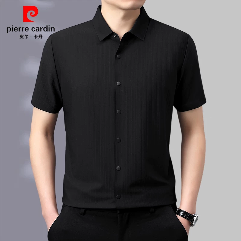 OE959: Áo sơ mi ngắn tay mùa hè cao cấp bằng lụa tơ tằm Mulberry dành cho nam