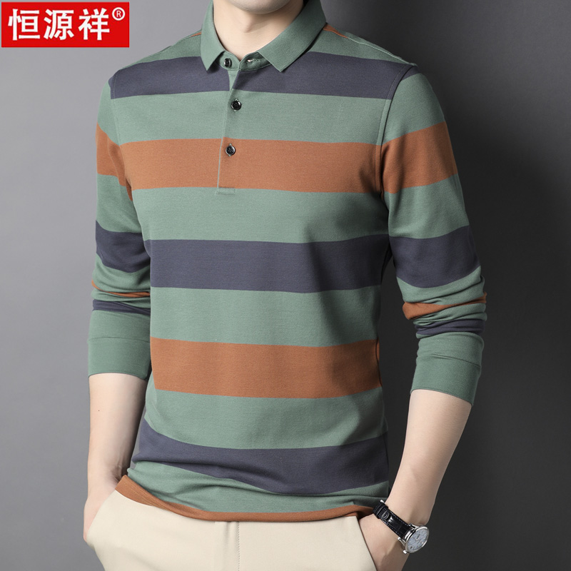 OD289: áo thun nam dài tay cotton ve áo sọc
