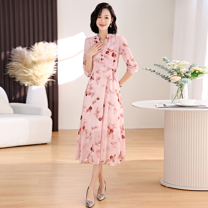 Mã C038: Váy voan hoa cao cấp