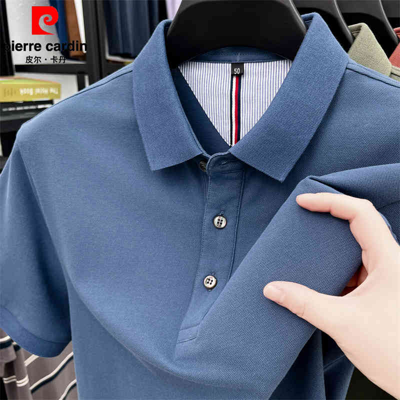 OC754: Áo thun nam cotton ngắn tay Pierre Cardin Áo sơ mi POLO có ve áo thoáng khí
