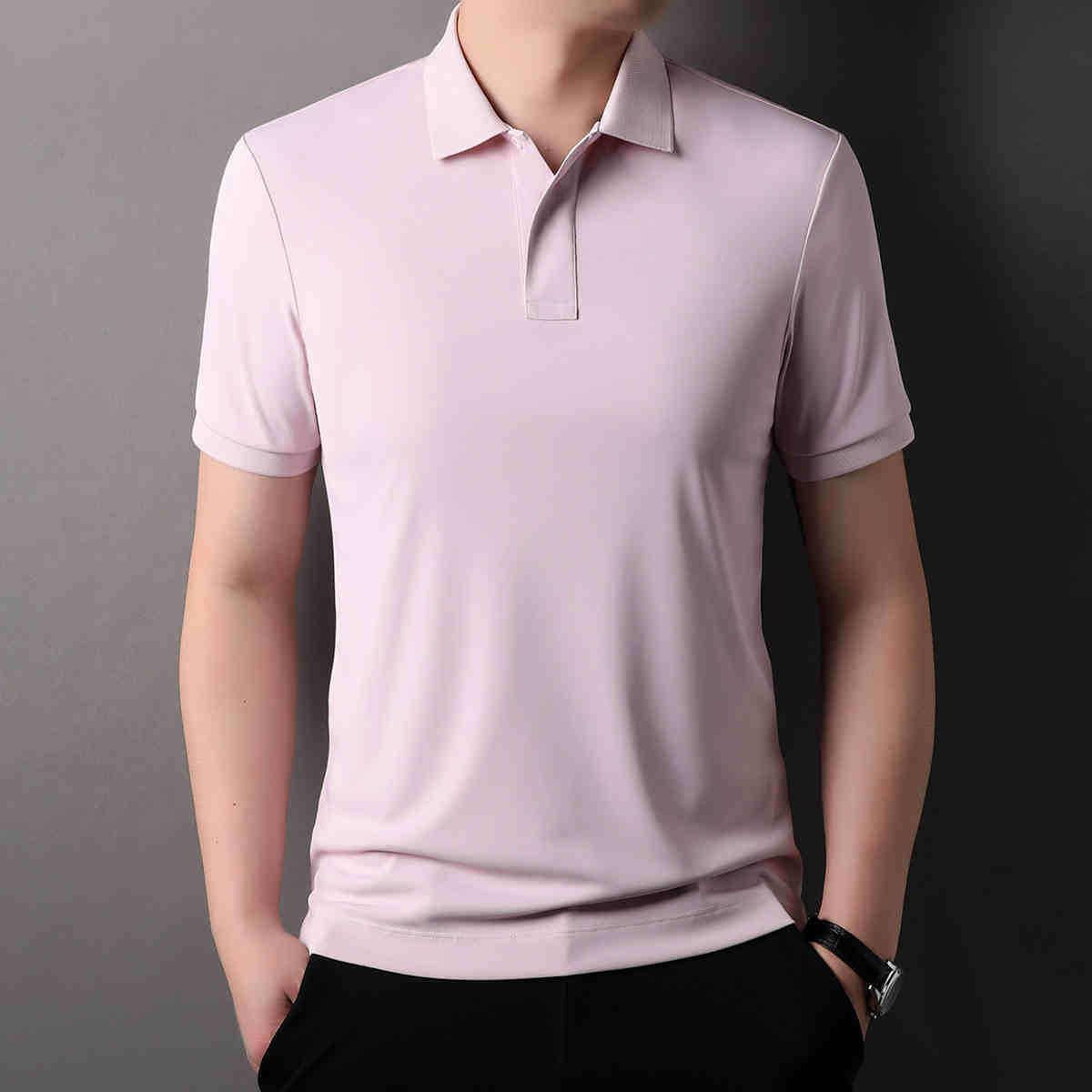 OC800: áo Polo nam ngắn tay áo thun nam mùa hè ve áo golf