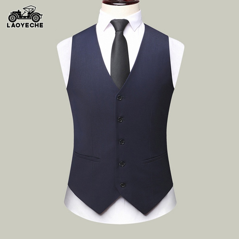 OE482: áo khoác vest cổ điển cho nam cao cấp thời trang vest cổ chữ V