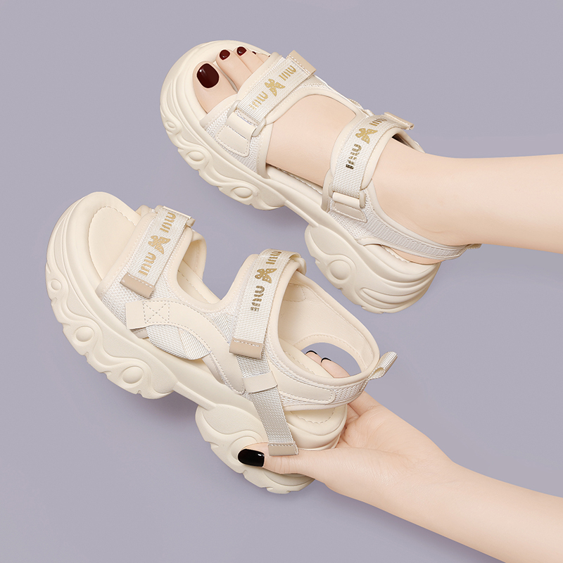 OE442: Dép sandal nữ đế dày Velcro all-match dành cho nữ giày nữ