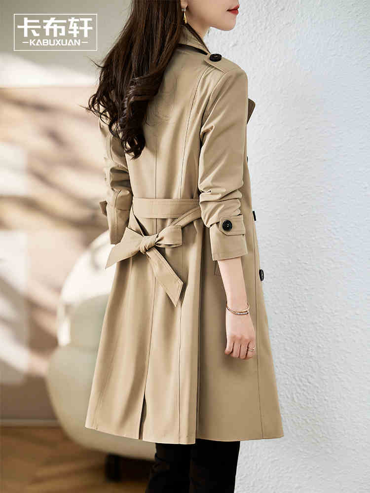 OC222: Áo khoác măng tô kaki cho nữ cao cấp
