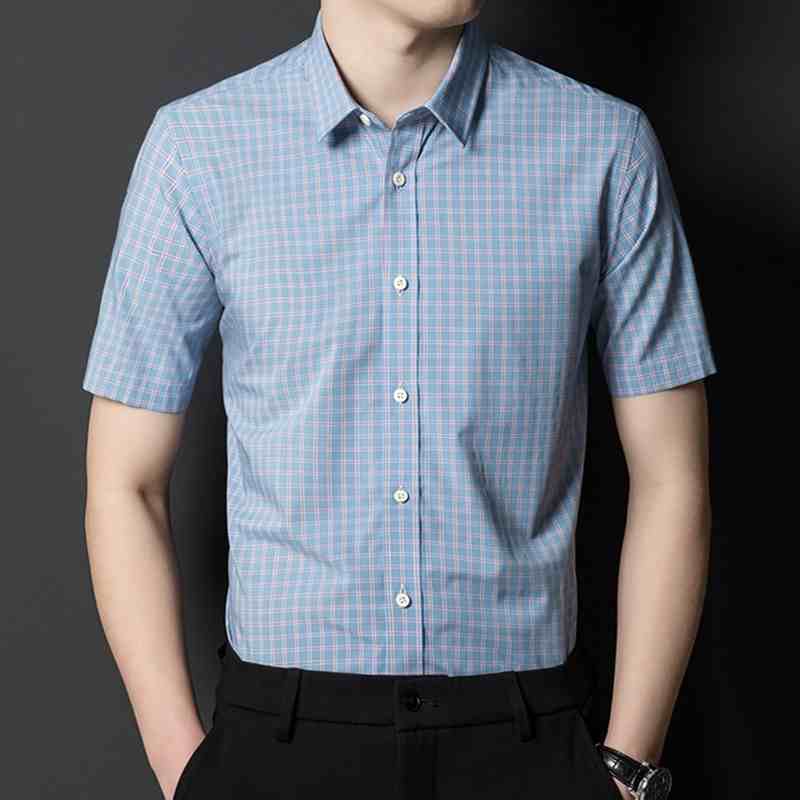 OC599: Áo Sơ Mi Nam Ngắn Tay Mùa Hè Công Sở Cao Cấp