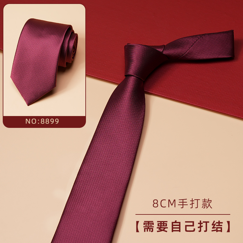 OD401: Cà vạt nam màu đỏ twill cao cấp