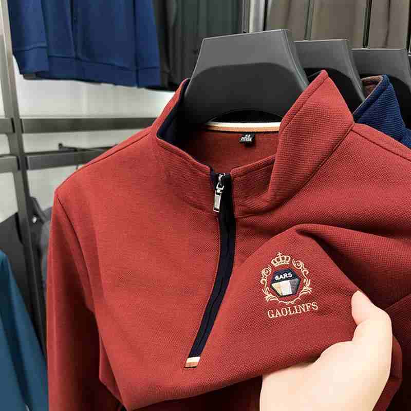 OC753: Áo Thun Nam Top Áo Thun Phong Cách Doanh Nhân Áo Sơ Mi POLO