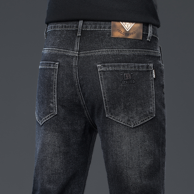 OE770: Quần jeans nam mùa hè mỏng rộng rãi thẳng co giãn ôm vừa vặn