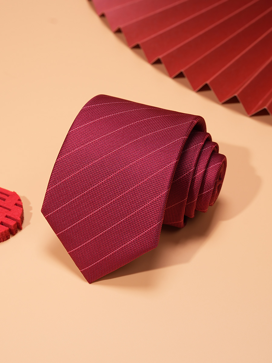 OD401: Cà vạt nam màu đỏ twill cao cấp