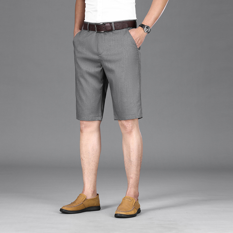 OE699: Quần short nam cao cấp Romon lyocell tencel thường ngày quần short nam cao cấp thẳng cao cấp quần công sở