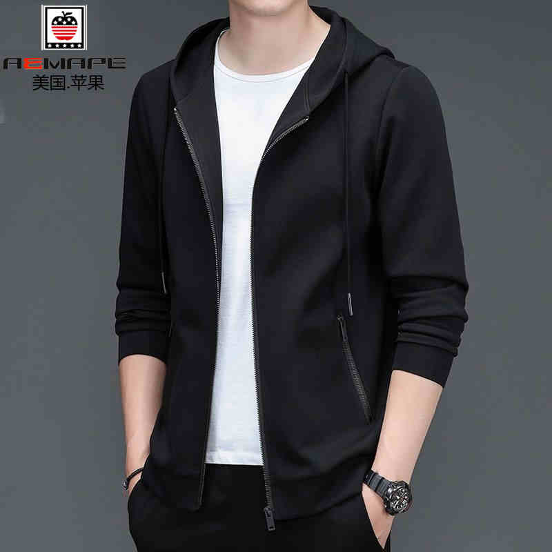 OC333: Áo khoác nỉ nam có mũ trùm đầu nam dài tay thể thao