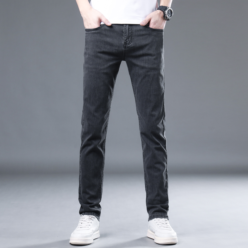 OE756: Quần jeans nam cao cấp mùa hè quần ống đứng mỏng co giãn rộng rãi nam cao cấp