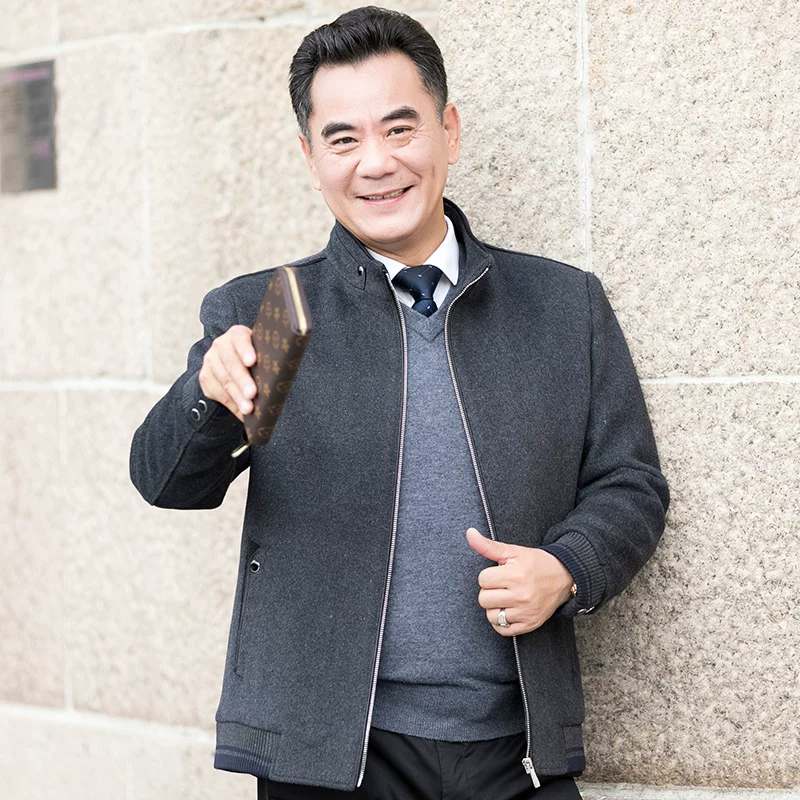 OH122: Áo khoác nam cao cấp, dày dặn cho mùa thu và mùa đông, áo khoác cổ đứng kiểu