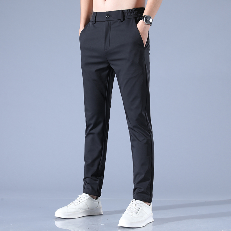 Mã B024: Quần Âu nam Ice Silk ống thẳng phong cách hàn quốc