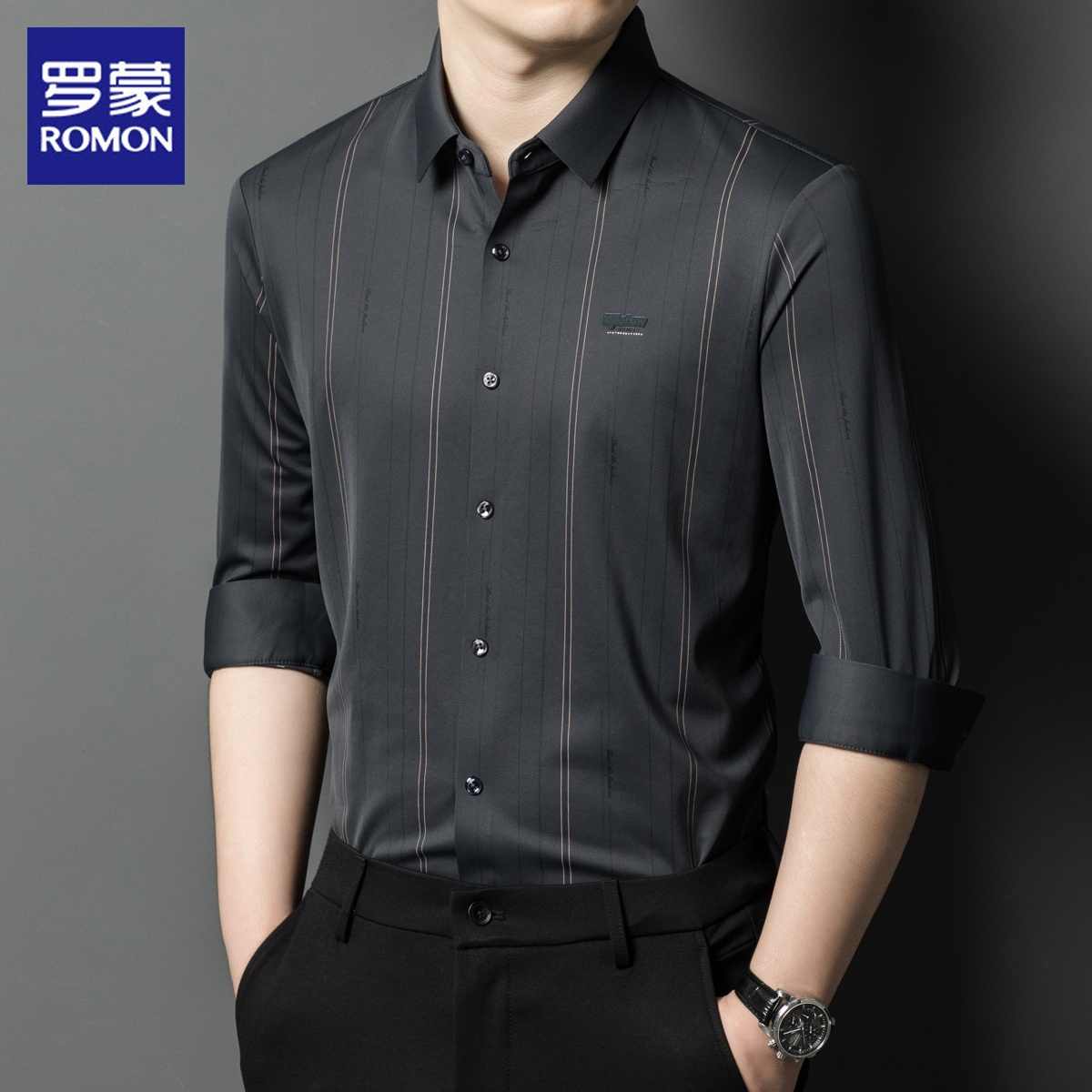 OC724: Áo Sơ Mi Nam Cotton Dài Tay Công Sở